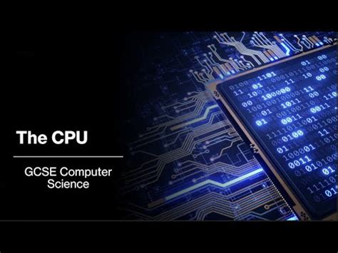 The Cpu Gcse Computer Science Youtube