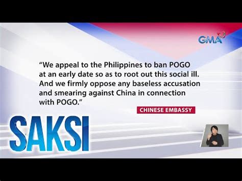 Saksi Part Panawagan Ng Chinese Embassy Bisperas Ng Bantang