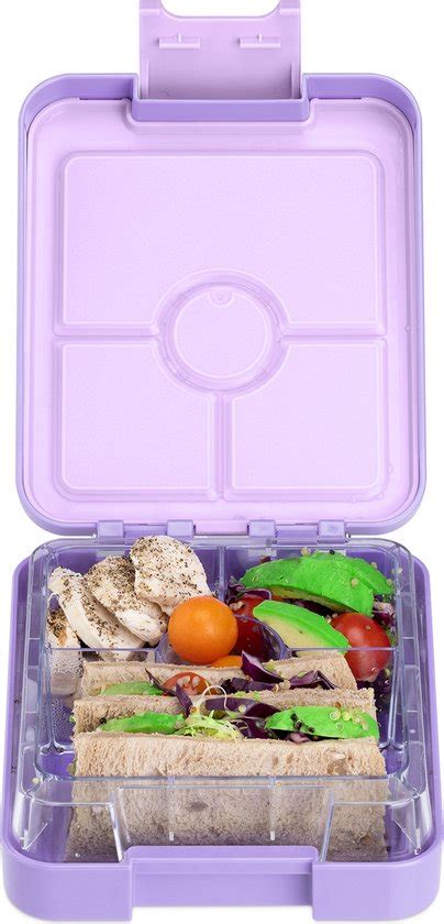 Navaris Bento Box Lunchbox Met 4 Compartimenten Broodtrommel Met