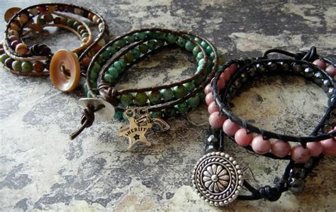 How To Make Leather Beaded Bracelets Leatherprofy