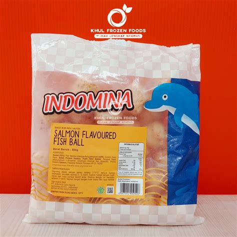 Jual Indomina Salmon Flavoured Fish Ball G Shopee Indonesia