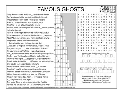 FAMOUS GHOSTS TRIVIA QUIZ
