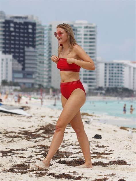 Grace Levy In A Red Bikini 10 07 2019 CelebMafia