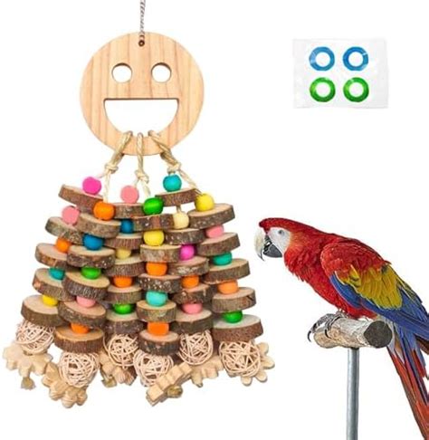 Amazon YIXUND Parrot Toys For Large Birds Natural Corn Cob And