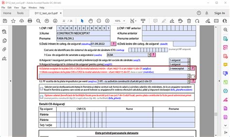 Nexus Salarii Actualizare Declarație 112 începând cu declararea