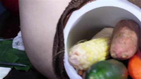 Babe Gets Carrot In Ass