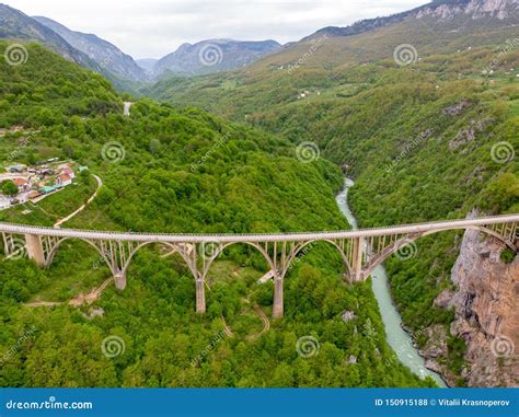 Tara River Canyon Most Popular Place For Visit Is The Durdevica Bridge