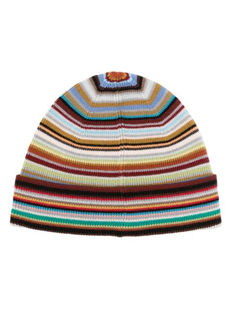 Paul Smith Signature Stripe Merino Wool Beanie Paul Smith