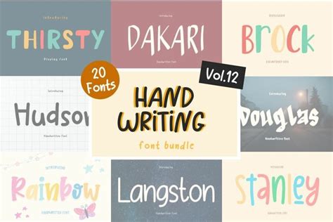 HANDWRITING FONT BUNDLE VOL 12