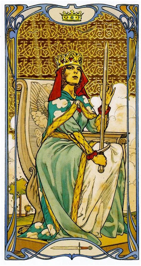 card  golden art nouveau tarot artofit