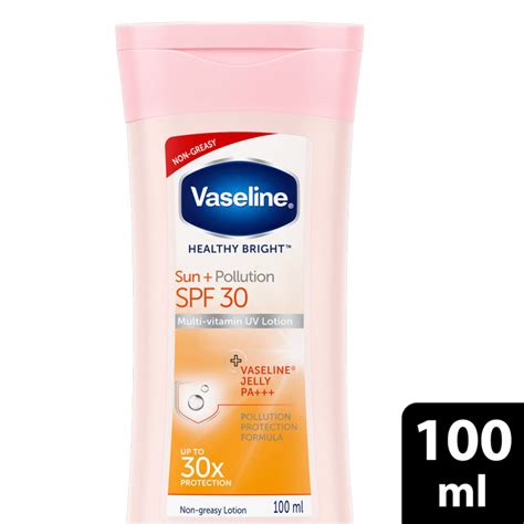 Vaseline Healthy Bright Spf Sun Pollution Body Lotion Ml