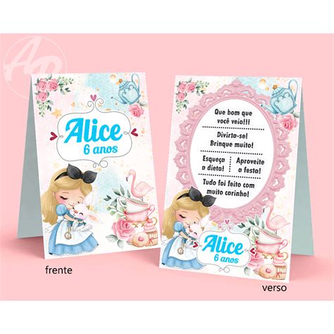 Agradecimentos Para Festas Tema Alice Baby N D Shopee Brasil