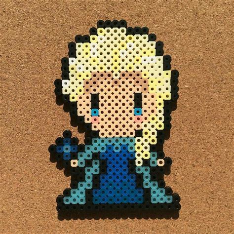 Hama Beads Elsa La Reine Des Neiges Perler Bead Disney Perler