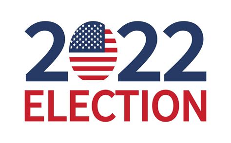 Day of mid-term elections. Vote 2022 USA, banner design. Political ...