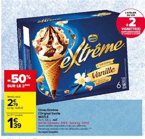 Promo C Nes Extr Me L Original Vanille Nestl Chez Carrefour