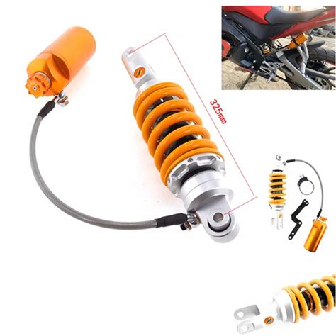 325mm Motocicleta Cnc Ajustável Amortecedor De Amortecimento Suspensão