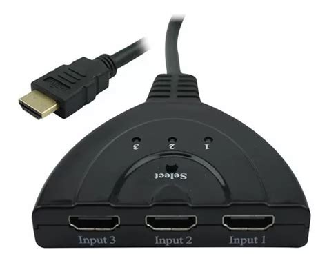 Chave Seletora Dig Hdmi 3 Entradas X 1 Saída