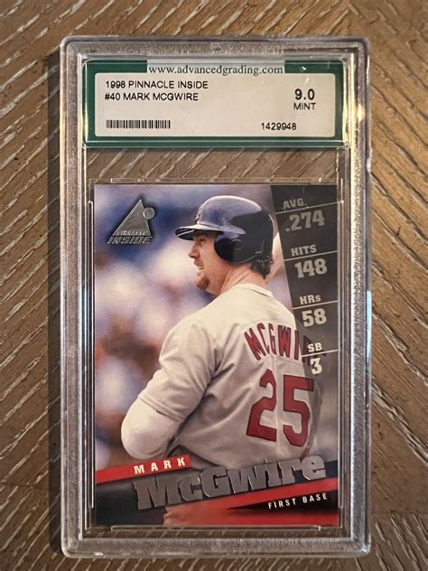 Mark Mcgwire Pinnacle Inside Graded St Louis Cardinals Bash