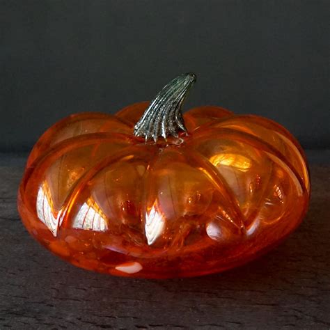 1970s Italian Murano Life Size Mouth Blown Orange Yellow Green Glass Pumpkins For Sale At 1stdibs