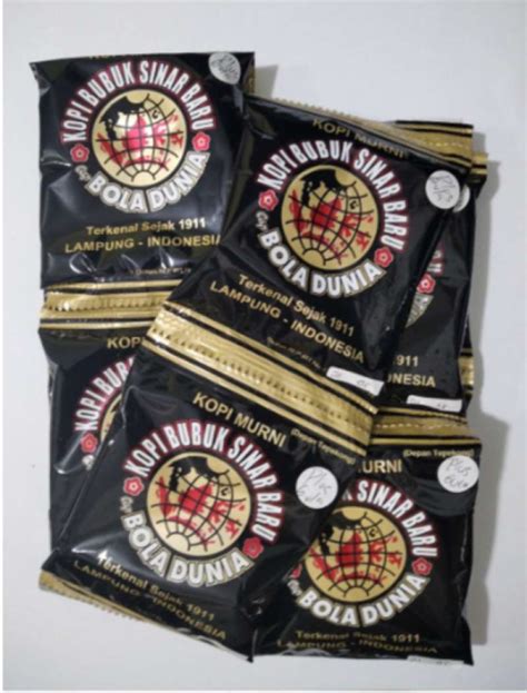 Jual Kopi Sachet Sinar Baru Cap Bola Dunia Plus Gula Pack Renceng