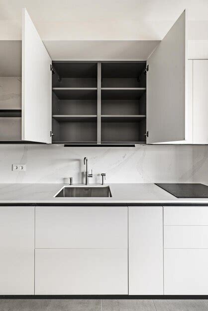 Premium Photo Frontal Image Of A Modern Design Kitchen With Smooth