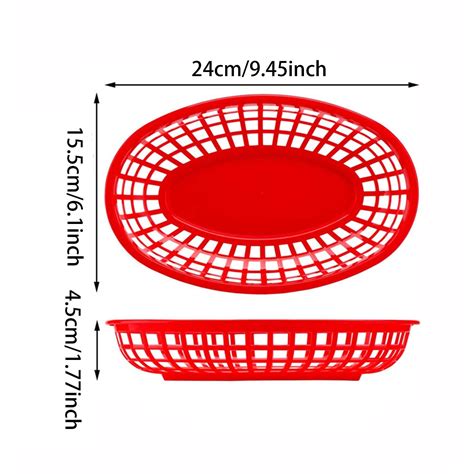 Njspdjh Fried Chicken And Chips Fast Food Basket Dim Sum Afternoon Tea Oval Basket Party