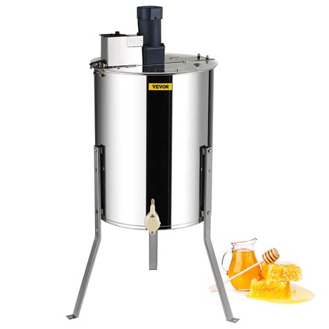 Vevor Electric Honey Extractor 4 8 Frame Stainless Steel Beekeeping Extraction Honeycomb Drum