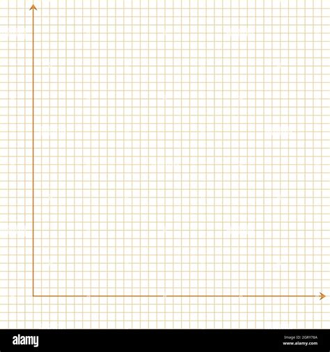 Grid Paper Mathematical Graph Cartesian Coordinate System With X Axis Y Axis Squared