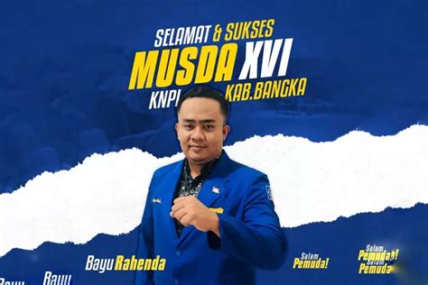 Maju Jadi Calon Ketua Knpi Bangka Begini Visi Dan Misi Bayu Rahenda