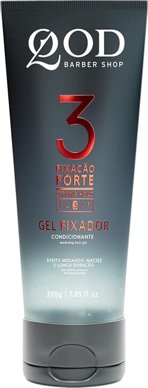 Gel Para Cabelo 3 Fixação Forte Efeito Molhado Qod 200gr