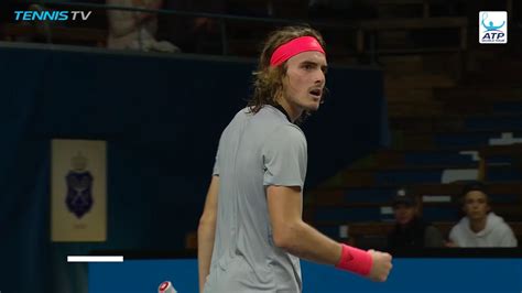 Hot Shot Tsitsipas Hangs Tough In Stockholm 2018 Youtube