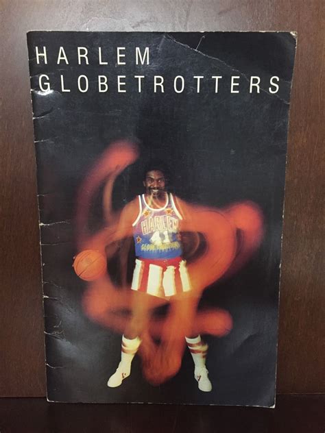 1985 Harlem Globetrotters Program Magazine Media Guide Retro Basketball