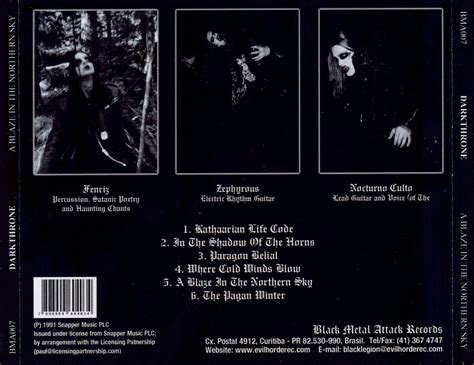 The Arrival Darkthrone A Blaze In The Northern Sky