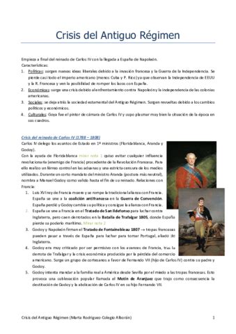 Crisis Del Antiguo Regimen 2022 Pdf