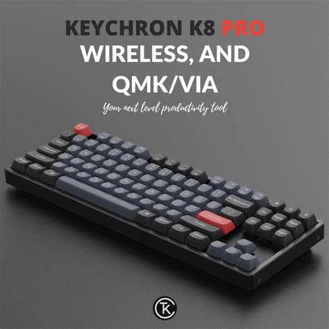 Keychron K8 Pro Wireless Custom Mechanical Keyboard QMK VIA