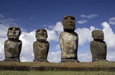 Easter Island Moai Statues stock photo. Image of moai - 16177324