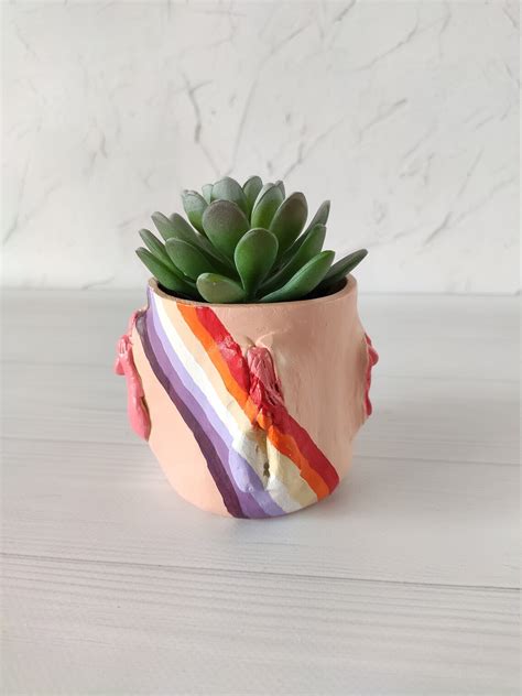 Yoni Pot Lgbtq Pride Vagina Rainbow Planter Body Planter Pot Etsy