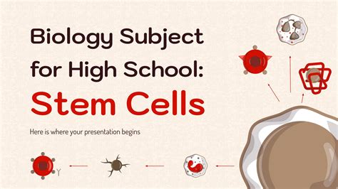 Biology For High School Stem Cells Google Slides PPT