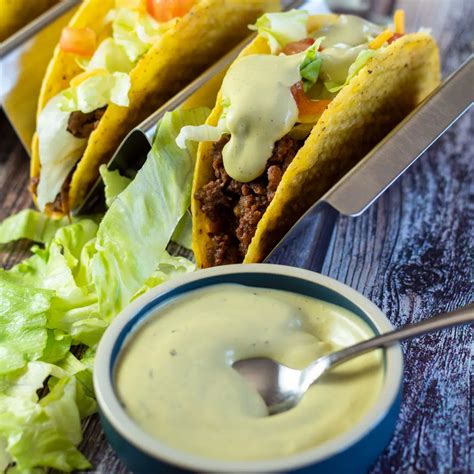 Taco Bell Creamy Avocado Ranch Sauce Tasty Copycat Recipe