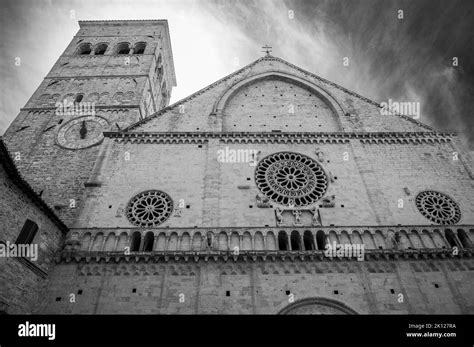 Assisi A Journey Through History And Religion Black And White Stock