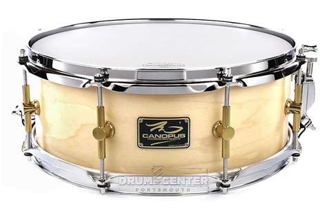 Canopus The Maple Snare Drum 14x5 5 W Flanged Hoops Reverb