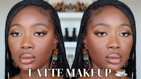 Detailed Latte Makeup Tutorial Dark Skin Friendly ☕️🤎🤎🤎 Youtube