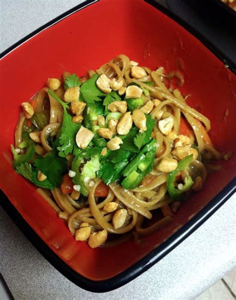 Thai Peanut One Pot Pasta One Pot Pasta Vegetarian Recipes Veggie Pasta