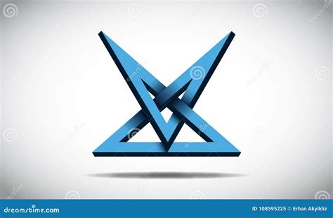 Illusion Logo Design stock vector. Illustration of business - 108595225