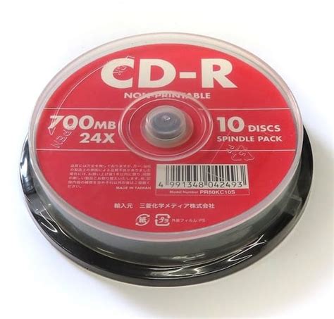 駿河屋 三菱化学メディア データ用cd R 700mb 10枚パック Pr80kc10s （cd R）