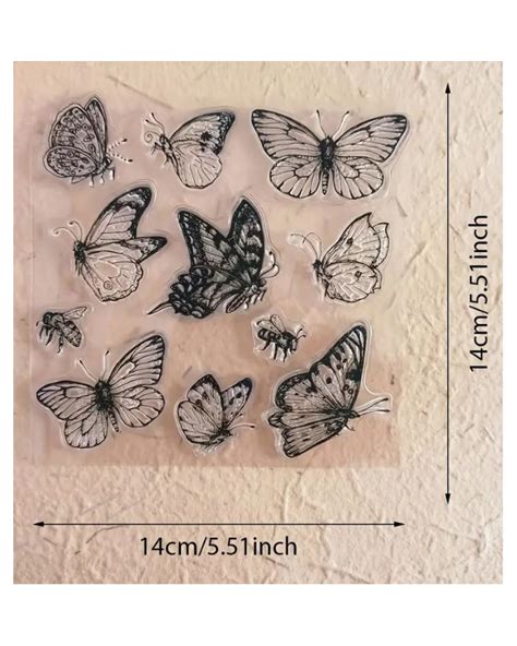 Scrapbook Studio Clear Stamp Butterflies