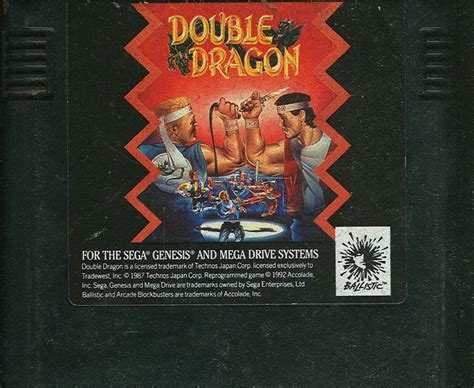 Double Dragon 1987 Box Cover Art MobyGames