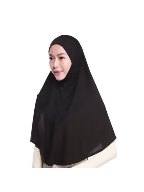 Buy Muslim Hijab Amira Islamic Solid Soft Wrap Scarf Long Hejab Head