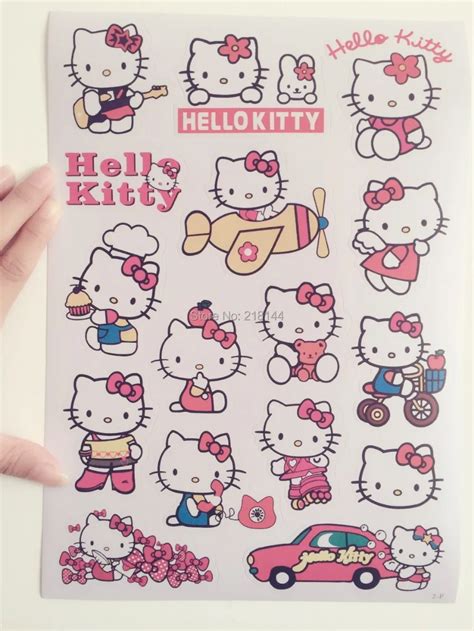 Hello Kitty WaterProof Car styling sticker doodle personalized ...