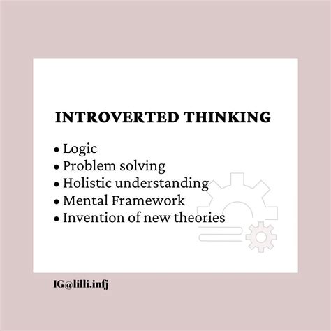 Logic Problems Introverted Thinking Personality Tests Myers Briggs